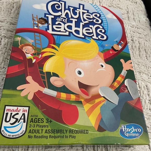 Chutes and Ladders Classic Family Board Game, Games for Kids Ages 3 and up NEW™ - Picture 2 of 7